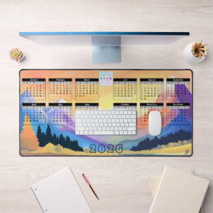 Alfrombrillas De Escritorio Calendario de la empresa 2026 - puesta de sol en l
