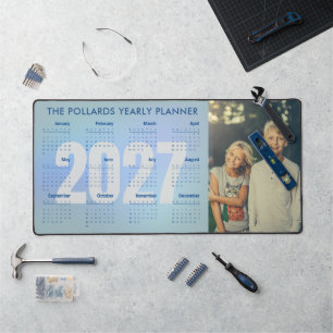 Alfrombrillas De Escritorio Calendario Grande de Foto Personalizada y Año 2027