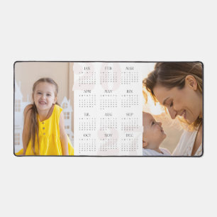 Alfrombrillas De Escritorio Calendario personalizado de 2 fotos y año 2027 Rat