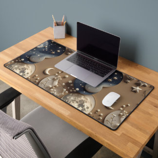 Alfrombrillas De Escritorio Cálida Luna Celestial Beige Acogedora