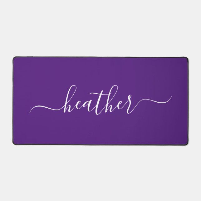 Alfrombrillas De Escritorio Caligrafía de nombre de monograma mínimo (Anverso)