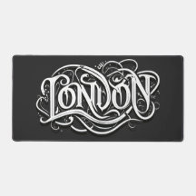 Caligrafía Metalizado pesada de Londres - Metalhea