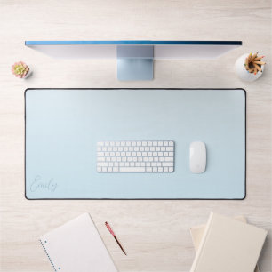 Alfrombrillas De Escritorio Caligrafía Personalizada Gradiente Azul Pastel