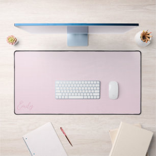 Alfrombrillas De Escritorio Caligrafía Personalizada Gradiente Rosa Pastel
