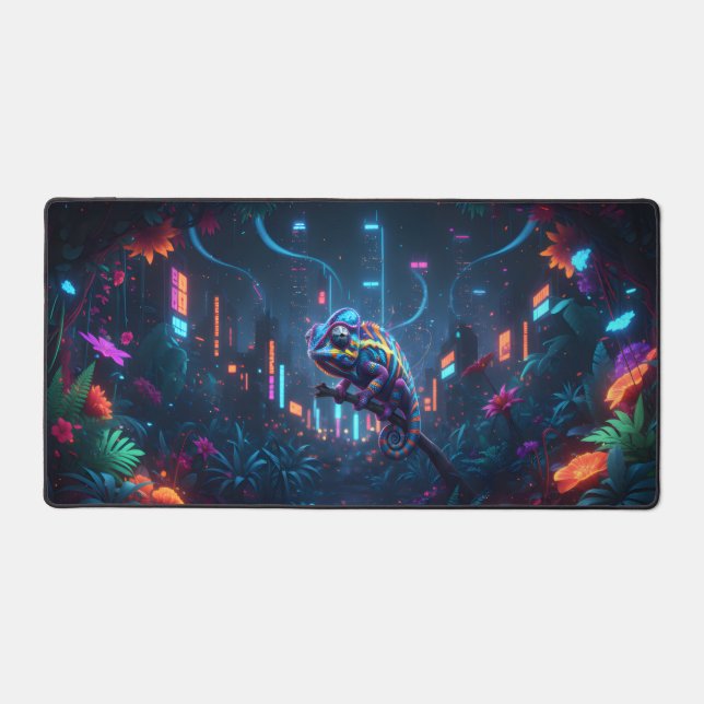 Alfrombrillas De Escritorio Camälion in Neonfarben (Anverso)