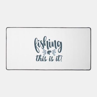 Alfrombrillas De Escritorio Camisa de pesca divertida con eslogan