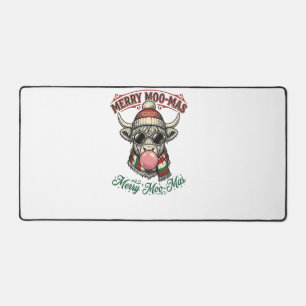 Alfrombrillas De Escritorio Camisa de vaca de Navidad divertida punzada de vac