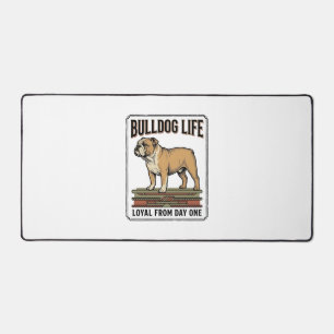 Alfrombrillas De Escritorio Camiseta Amante del Bulldog Arte de Perro Grabado