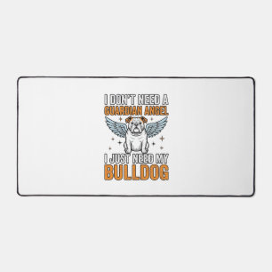 Alfrombrillas De Escritorio Camiseta Ángel de la Guarda Bulldog Amante de Perr