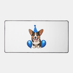 Alfrombrillas De Escritorio Camiseta Clásica de Cachorro Azul