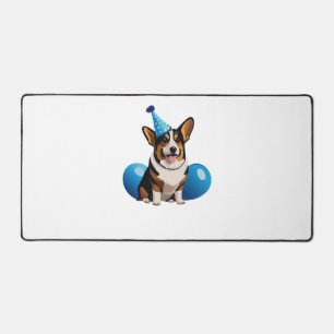 Alfrombrillas De Escritorio Camiseta clásica de cumpleaños Blue Corgi