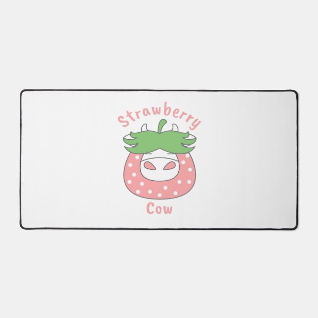 Alfrombrillas De Escritorio Camiseta clásica de fresa rosa (Anverso)