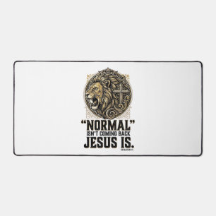 Alfrombrillas De Escritorio Camiseta Cristiana Cruz León Jesús Está Volviendo