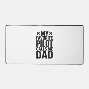 Alfrombrillas De Escritorio Camiseta de Avión Vintage Mi Piloto Favorito Me Ll
