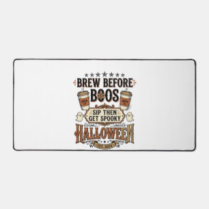 Alfrombrillas De Escritorio Camiseta de café de Halloween, prepare antes de lo