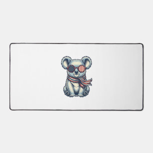Alfrombrillas De Escritorio Camiseta de diseño de grabado vintage de koala pat