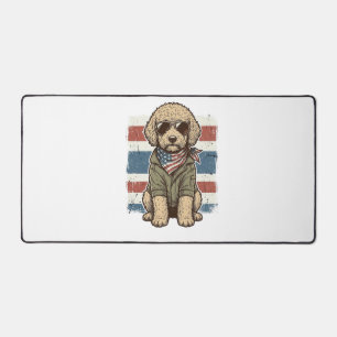 Alfrombrillas De Escritorio Camiseta de diseño de perro garabato patriótico vi