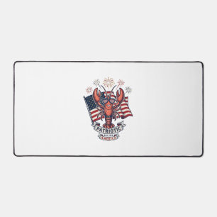 Alfrombrillas De Escritorio Camiseta de grabado vintage bandera langosta patri
