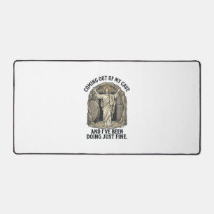 Alfrombrillas De Escritorio Camiseta de grabado vintage de la divertida cueva 