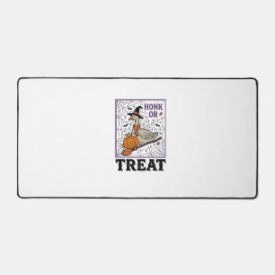 Alfrombrillas De Escritorio Camiseta de Halloween de ganso bruja Honk Or Treat
