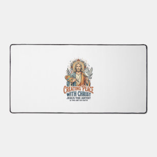 Alfrombrillas De Escritorio Camiseta de hobby de acuarela de Jesús Fe inspirad