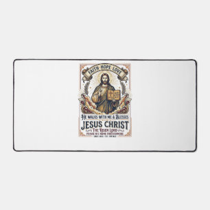Alfrombrillas De Escritorio Camiseta de Jesús Surfing Fe Inspiradora