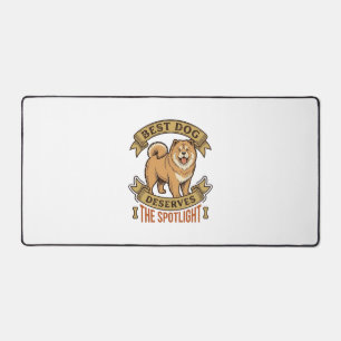 Alfrombrillas De Escritorio Camiseta de perro Chow Chow Grabado vintage Diseño