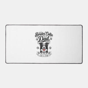 Alfrombrillas De Escritorio Camiseta de perro de grabado vintage Border Collie