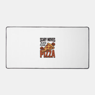 Alfrombrillas De Escritorio Camiseta de Pizza de Terror para Fans de Noche de
