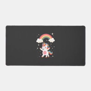 Alfrombrillas De Escritorio Camiseta de Unicornio Dabbing - Arcoíris de Baile