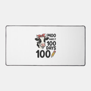 Alfrombrillas De Escritorio Camiseta de vaca de 100 días Diseño de escuela de 