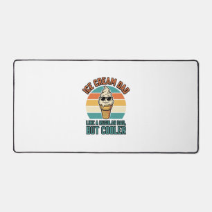 Alfrombrillas De Escritorio Camiseta Diseño de Papá de Helado Vintage Divertid