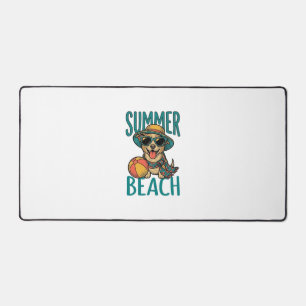 Alfrombrillas De Escritorio Camiseta Diseño Perro Playa Verano Gafas Vintage_1