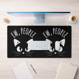 Alfrombrillas De Escritorio Camiseta divertida de gato antisocial introvertido