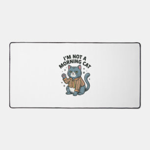 Alfrombrillas De Escritorio Camiseta divertida de gato con grabado vintage de