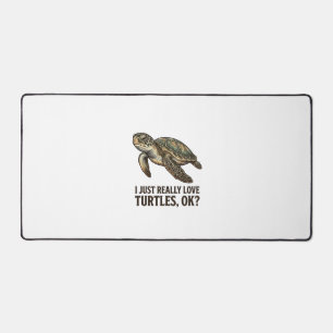 Alfrombrillas De Escritorio Camiseta divertida de tortuga amante de tortugas v