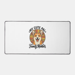 Alfrombrillas De Escritorio Camiseta Familia Corgi Diseño Vintage Amante Masco