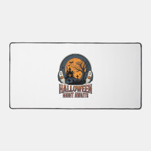Alfrombrillas De Escritorio Camiseta Fantasma Luna Grabada Escena Halloween Vi