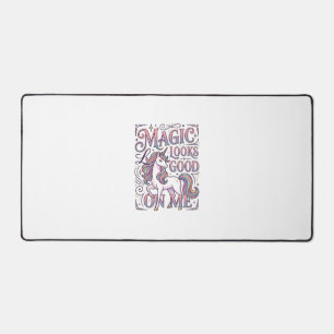 Alfrombrillas De Escritorio Camiseta gráfica de moda con magia de unicornio pa