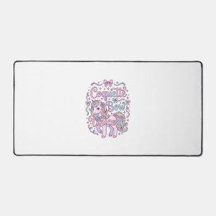Alfrombrillas De Escritorio Camiseta gráfica pastel linda de unicornio lazo Co