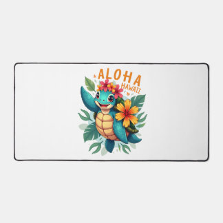 Alfrombrillas De Escritorio Camiseta hawaiana Aloha Hawái Tortuga de mar Chica