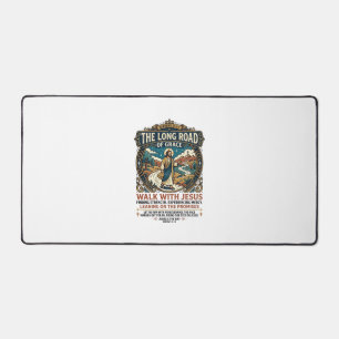 Alfrombrillas De Escritorio Camiseta Jesus Trucker Long Haul Inspiradora Hecha