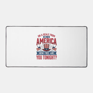 Alfrombrillas De Escritorio Camiseta Patriótica América Qué Tan Libre Eres Est