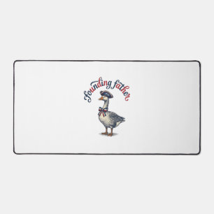 Alfrombrillas De Escritorio Camiseta Patriótica Vintage Padre Fundador Ganso D
