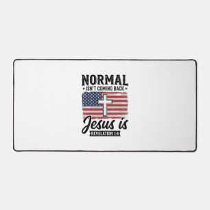 Alfrombrillas De Escritorio Camiseta Revelación de Jesús No Volverá Lo Normal_