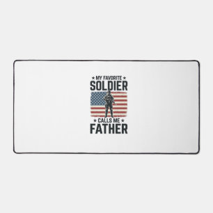 Alfrombrillas De Escritorio Camiseta Vector Vintage Soldado Patriota Padre Des