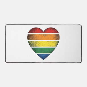 Alfrombrillas De Escritorio Camiseta Vectorial de Orgullo de Corazón Arcoíris 