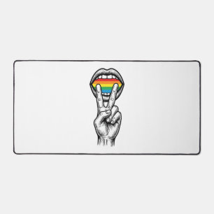 Alfrombrillas De Escritorio Camiseta Vectorial de Orgullo de Mano de Paz Arcoí
