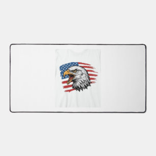 Alfrombrillas De Escritorio Camiseta Vectorial Patriótica de Bandera de Águila