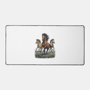 Alfrombrillas De Escritorio Camiseta Vectorial Western de Caballos Salvajes Co